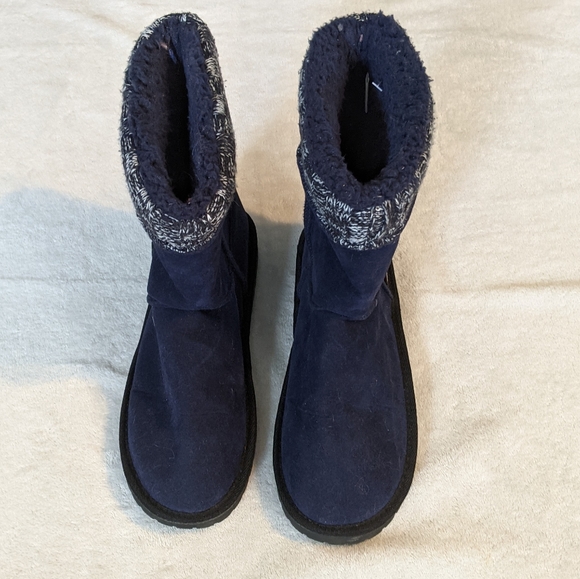 Navy blue boots - Picture 3 of 5